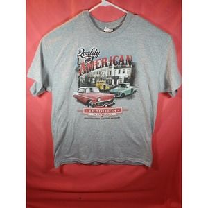 Classic Cars Tshirt Quality The American Tradition Of Excellence Size XL Gildan